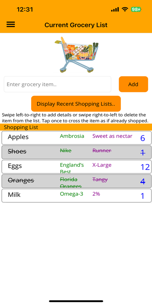 Grocery App